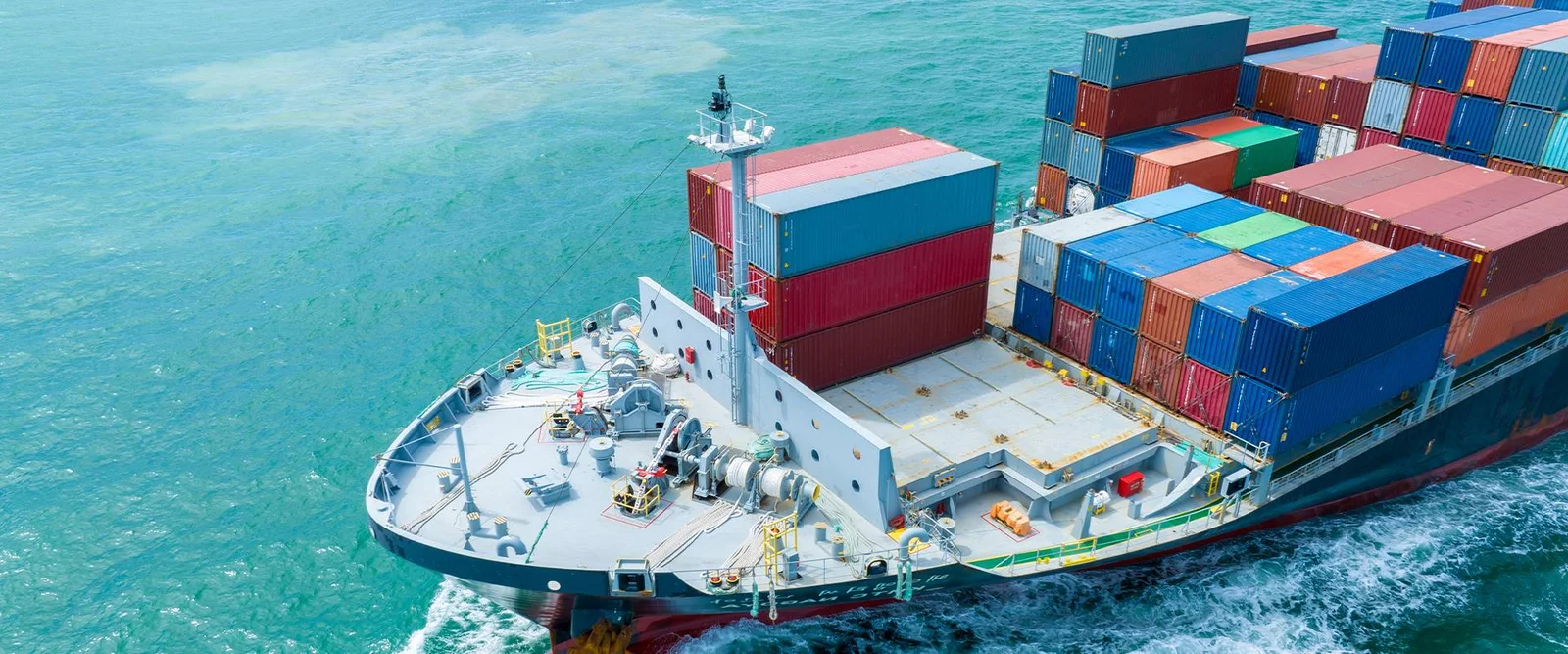 Container vessel berthed at an Indian seaport